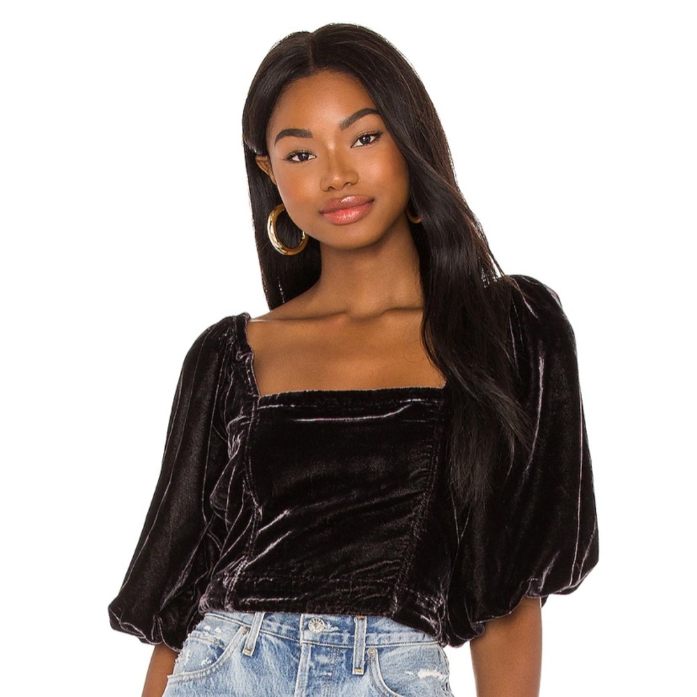 Velvet free people blouse